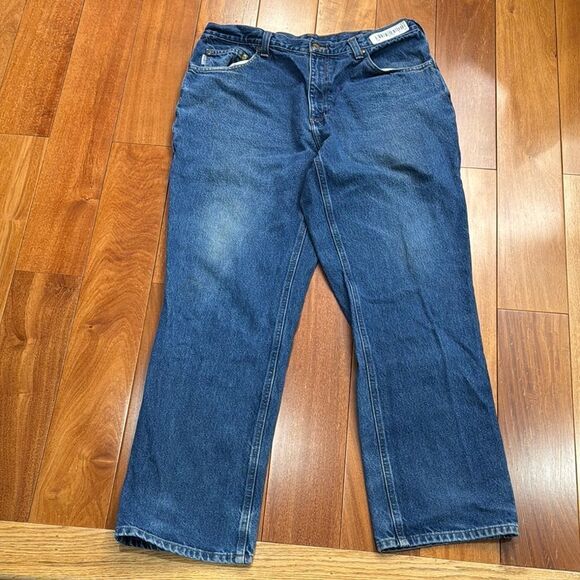 Carhartt Blue Men’s Denim Relaxed Jeans, Size 36x32 - Picture 1 of 11